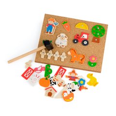 Set for creativity Viga Toys Wooden application Farm (51606)