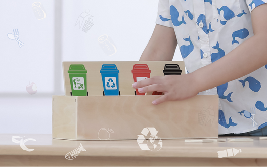 Дерев'яний ігровий набір Viga Toys Сортування сміття (44504)