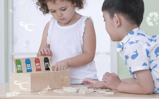 Дерев'яний ігровий набір Viga Toys Сортування сміття (44504)