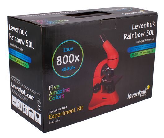 Мікроскоп Levenhuk Rainbow 50L Amethyst\Аметист