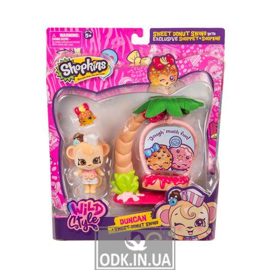 Ігровий Набір Shopkins S9 - Гойдалки Манкі