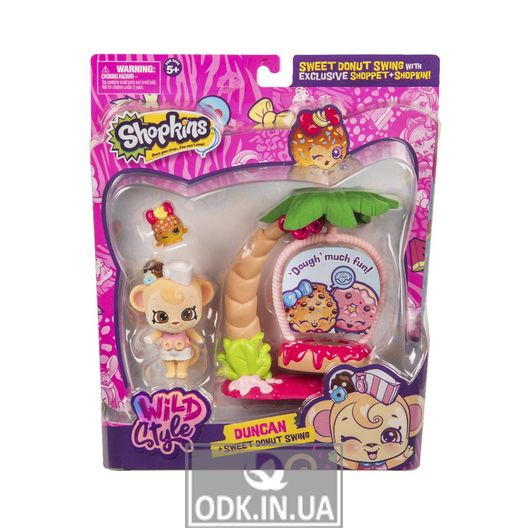 Ігровий Набір Shopkins S9 - Гойдалки Манкі