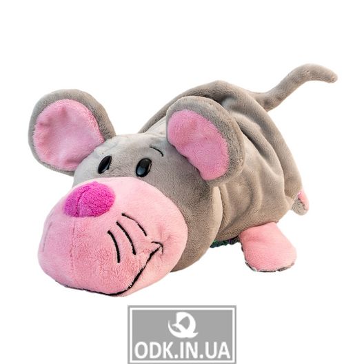 М'Яка Іграшка З Паєтками 2 В 1 - ZooPrяtki - Кіт-Миша (30 Cm)