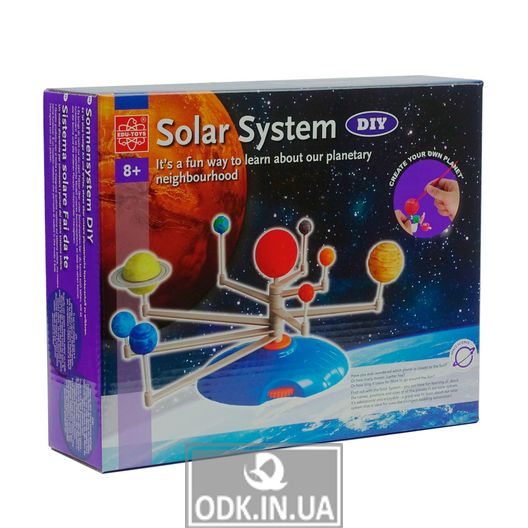 Модель Сонячної системи власноручно Edu-Toys з фарбами (GE046)