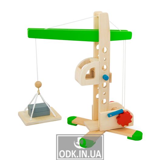 Деревянная игрушка Viga Toys Подъемный кран (59698)