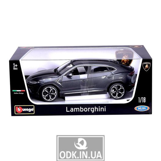 Автомодель - Lamborghini Urus (сірий металік, 1:18)