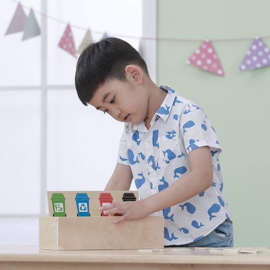 Дерев'яний ігровий набір Viga Toys Сортування сміття (44504)
