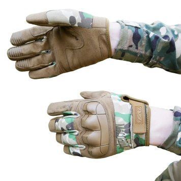 Рукавиці тактичні Mechanix M-Pact 3 з кісточками Мультикам, 12