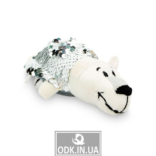 Soft Toy With Sequins 2 In 1 - ZooPryatki - Husky-Polar Bear (12 Cm)