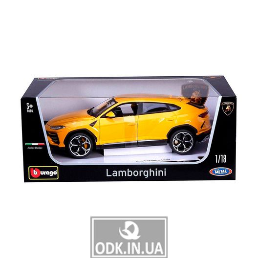 Автомодель - Lamborghini Urus (желтый, 1:18)