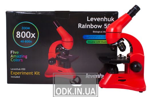 Мікроскоп Levenhuk Rainbow 50L Orange \ Апельсин