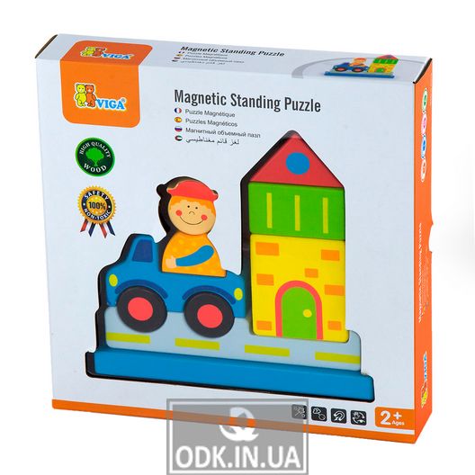 Magnetic Wooden Toy Viga Toys City (59703)