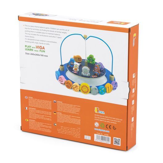 Дерев'яна гра-баланс Viga Toys Космос (44580)