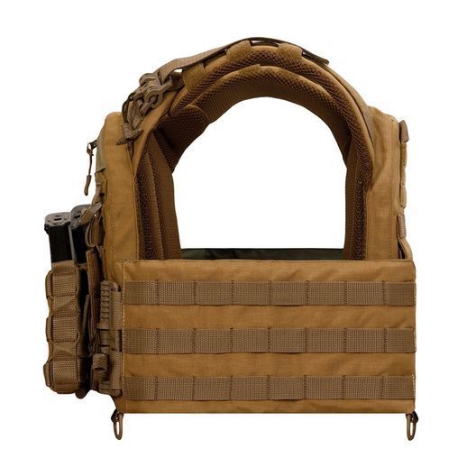 Плитоноска Warmor gen.3 XL+ Чорна зі системою швидкого скидання з підсумками. (Великого розміру)