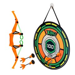 Toy bow with Air Storm target - Bullz Eye orange