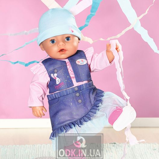 Лялька BABY Born серії Ніжні обійми - Чарівна дівчинка у джинсовому вбранні