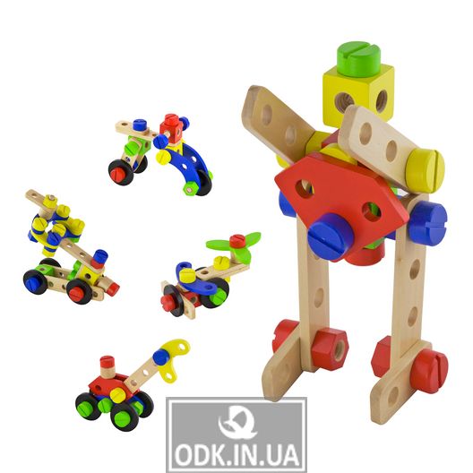 Дерев'яний конструктор Viga Toys 48 ел. (50383)