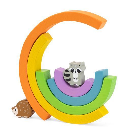 Дерев'яна гра-баланс Viga Toys Веселка (44590)