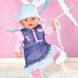 BABY Born doll series Gentle hugs - Charming girl in a denim dress