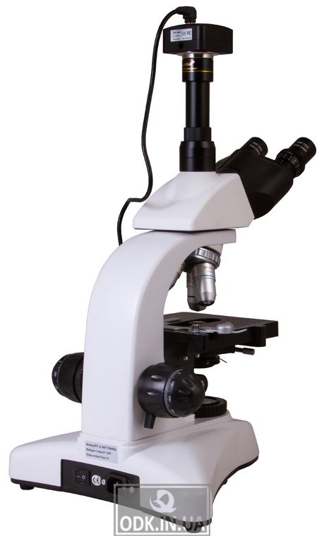 Мікроскоп цифровий Levenhuk MED D20T, тринокулярний