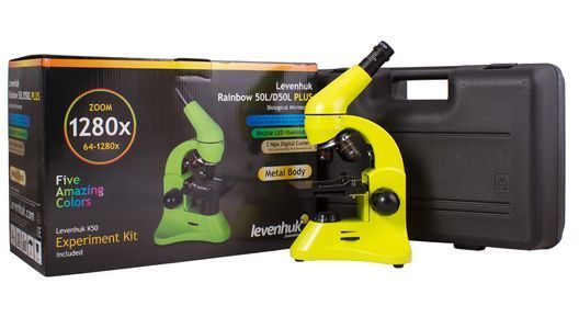 Мікроскоп Levenhuk Rainbow 50L PLUS Lime