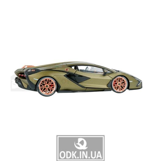 Car model - Lamborghini Sián FKP 37 (matte green metallic, 1:18)