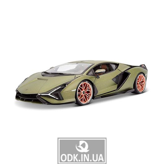 Car model - Lamborghini Sián FKP 37 (matte green metallic, 1:18)