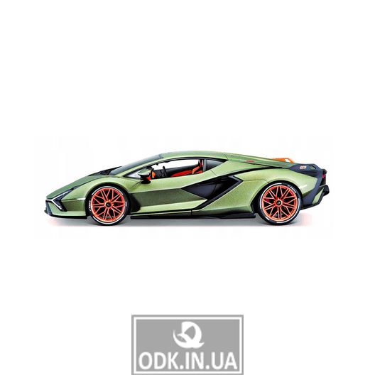 Автомодель - Lamborghini Sián FKP 37 (матовый зелёный металлик, 1:18)