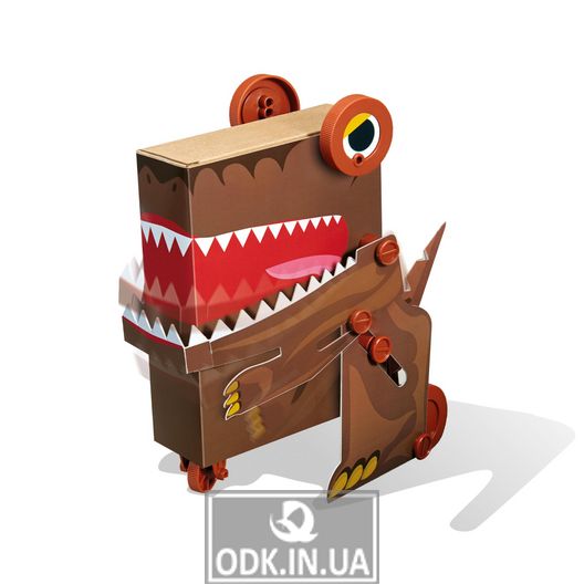 Робот-динозавр из коробки Экоинженерия 4M (00-03387)