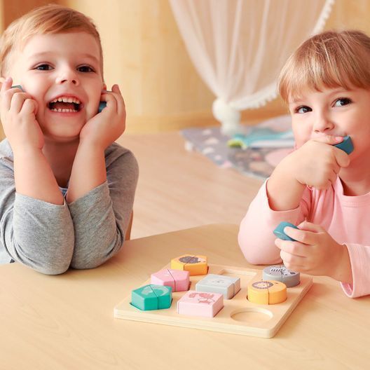 Дерев'яний пазл Viga Toys PolarB Фігури і звірята (44012)