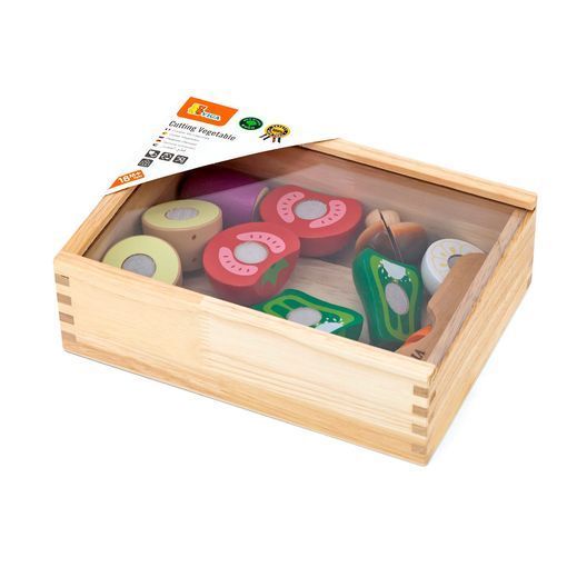 Іграшкові продукти Viga Toys Нарізані овочі з дерева (44540)