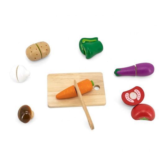 Іграшкові продукти Viga Toys Нарізані овочі з дерева (44540)