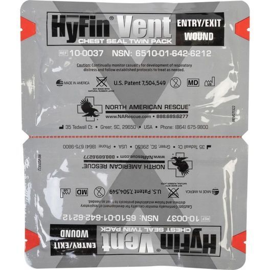 Оклюзійна наліпка HyFin Vent Chest Seal Twin Pack
