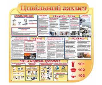 Стенд &laquo;Цивільний захист&raquo;