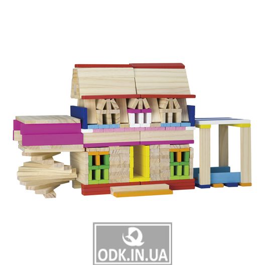 Деревянные строительные кубики Viga Toys Архитектурные блоки, 250 шт. (50956)