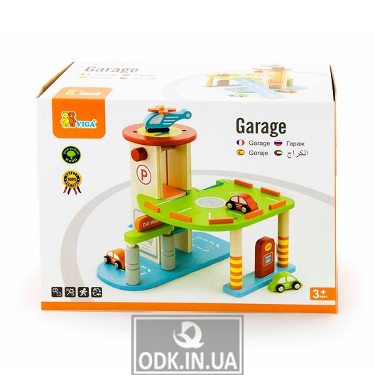 Дерев'яний ігровий набір Viga Toys Паркінг (59963)