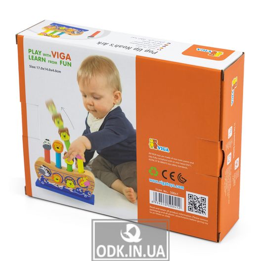 Деревянный игровой набор Viga Toys Веселый ковчег (50041)