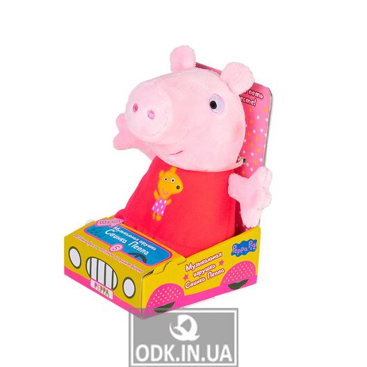 Soft Sounded Toy - Peppa With Embroidered Toy