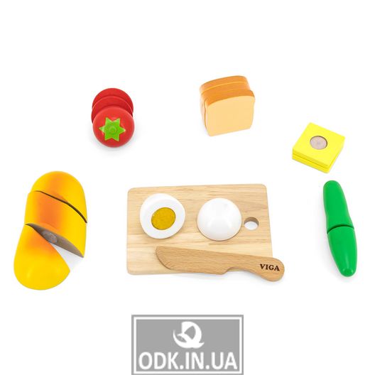 Игрушечные продукты Viga Toys Завтрак (44541)