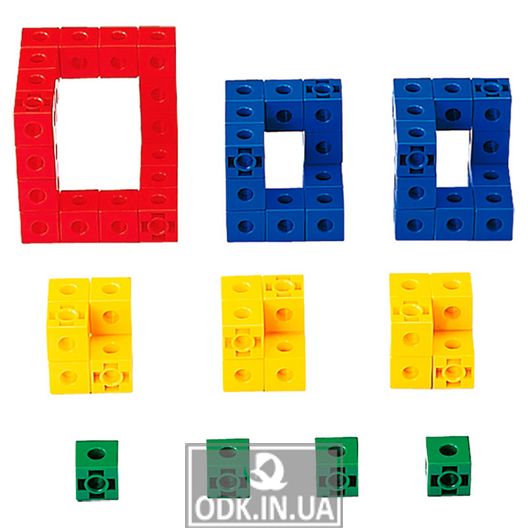 Обучающий набор Gigo Объемные фигуры из кубиков, 2 см (1167R)