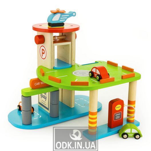 Дерев'яний ігровий набір Viga Toys Паркінг (59963)