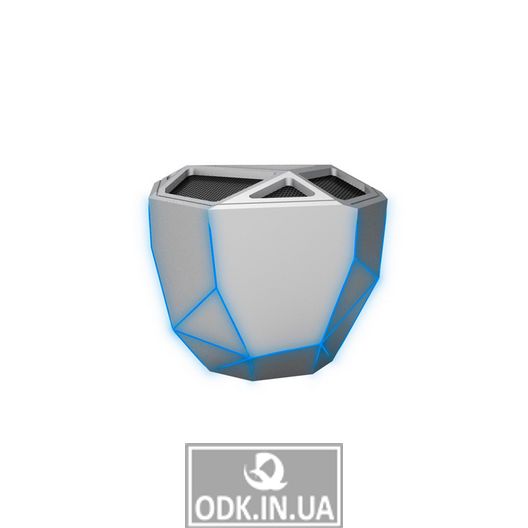 Акустична Система Xoopar - Geo Speaker (Срібляста, Син. Led, З Bluetooth, Моно)