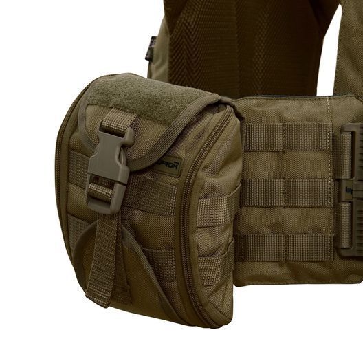 Плитоноска Warmor gen.3 Pro Max XL Олива. Система швидкого скидання. 7 підсумок. (Великого розміру)