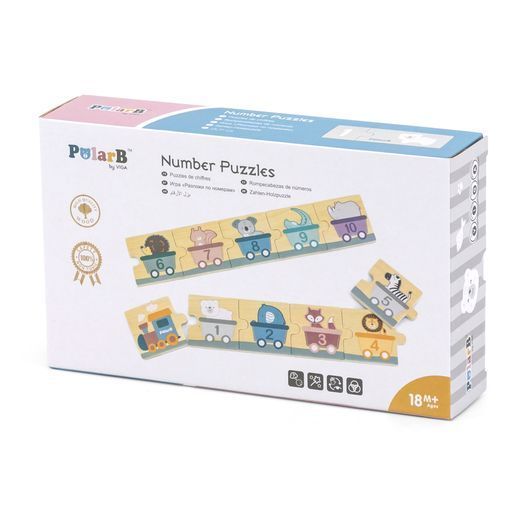 Пазл Viga Toys PolarB Числа і звірята (44071)