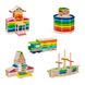 Деревянные строительные кубики Viga Toys Архитектурные блоки, 250 шт. (50956)