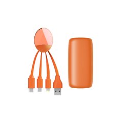 Xoopar Portable Battery - Weekender (Orange, 5000 Ma * Year, With Universal Cable)