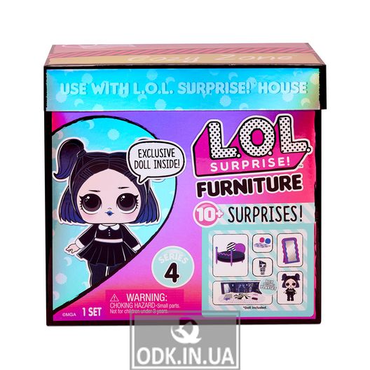 Ігровий набір з лялькою L.O.L. Surprise! серії Furniture" - Леді-Сутінки"