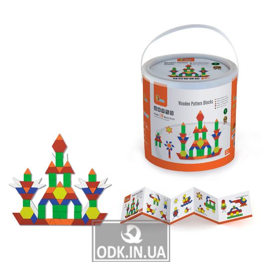Wooden game set Viga Toys Color mosaic, 250 el. (50065)
