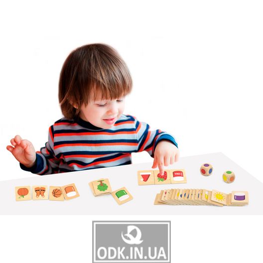 Wooden puzzle game Viga Toys Learning Colors (44505)