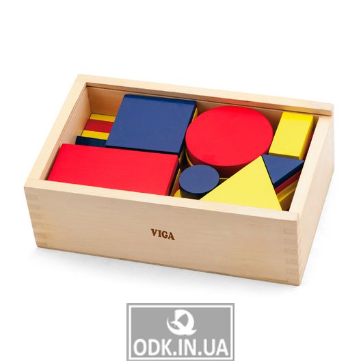Навчальний набір Viga Toys Логічні блоки Дьєнеша (56164)